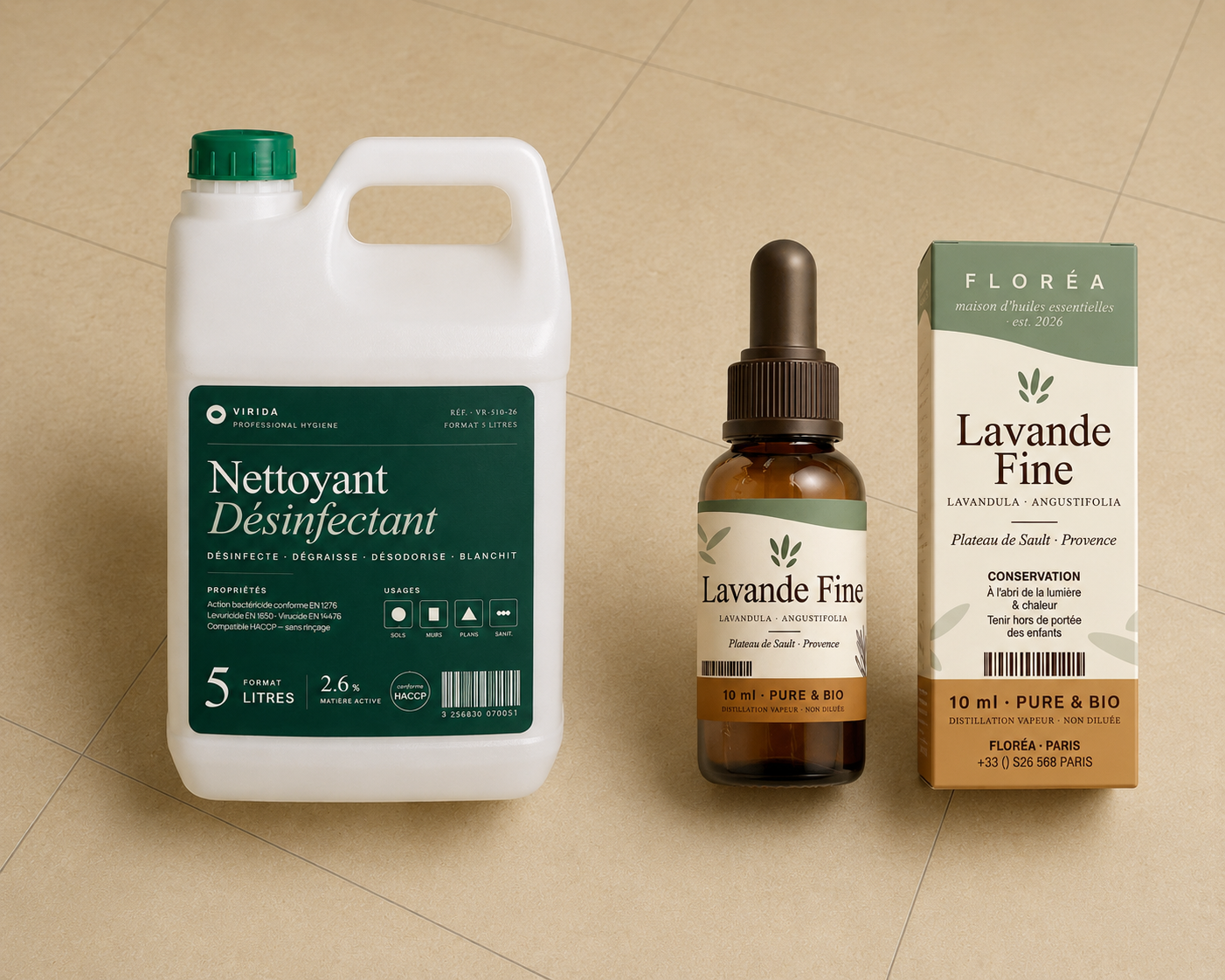 Biopesticide packaging mockup — demonstrator